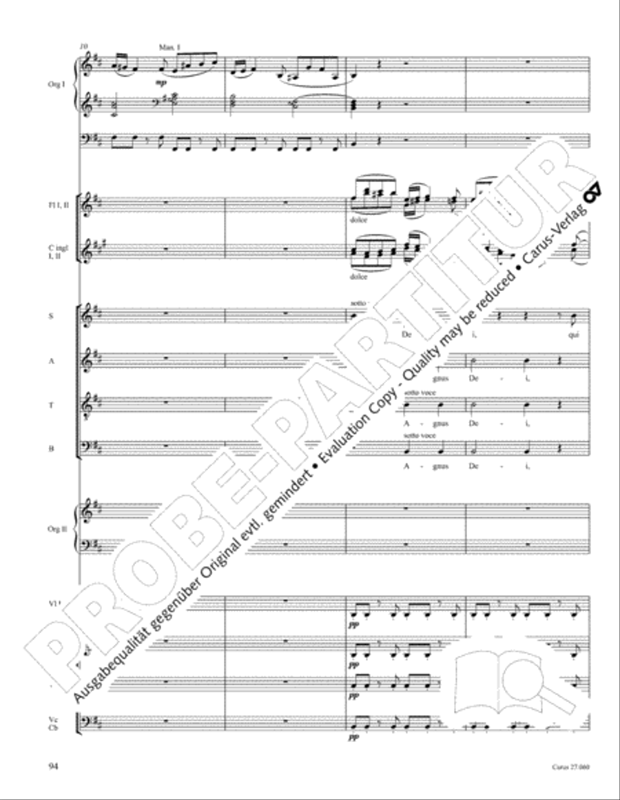 Messe a quatre voix 4-Part scores gallery preview page 105