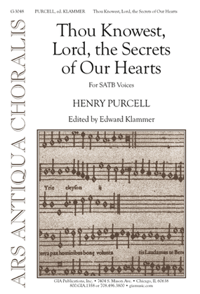 Book cover for Thou Knowest, Lord, the Secrets of Our Hearts