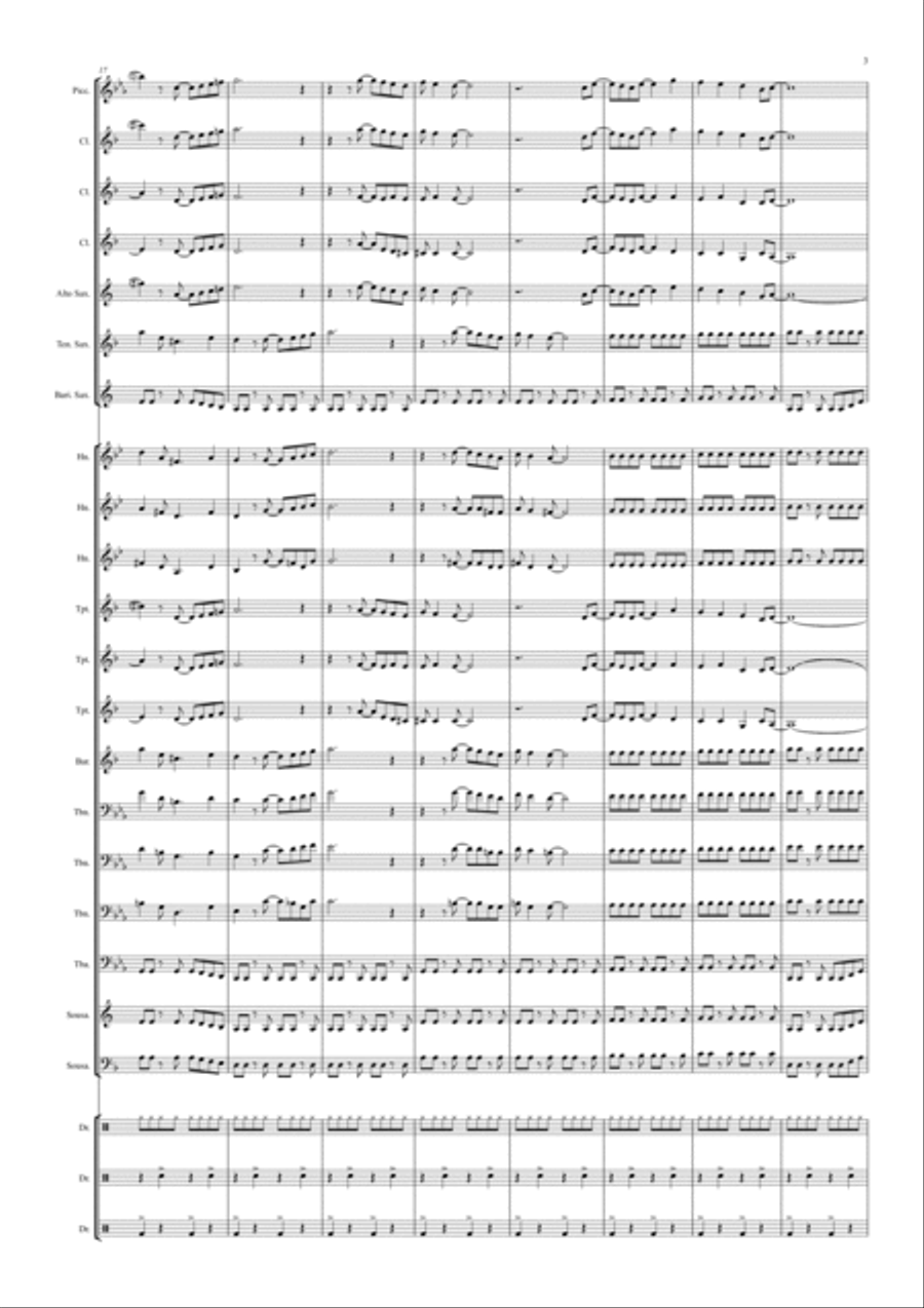 Pegasus Fantasy Marching Band scores gallery preview page 3