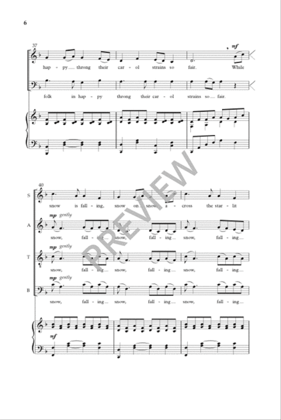 Midwinter Song Midwinter Song 4-Part scores gallery preview page 7