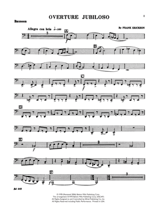 Overture Jubiloso: Bassoon