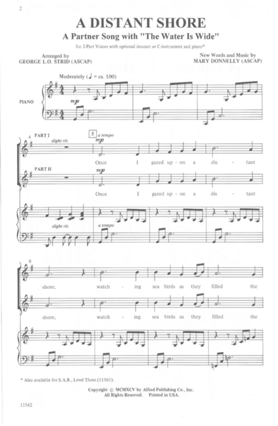 A Distant Shore A Distant Shore 2-Part scores gallery preview page 2