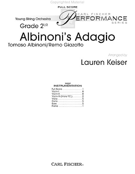 Albinoni's Adagiio image number null