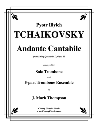 Book cover for Andante Cantabile for Solo Trombone & Trombone Ensemble