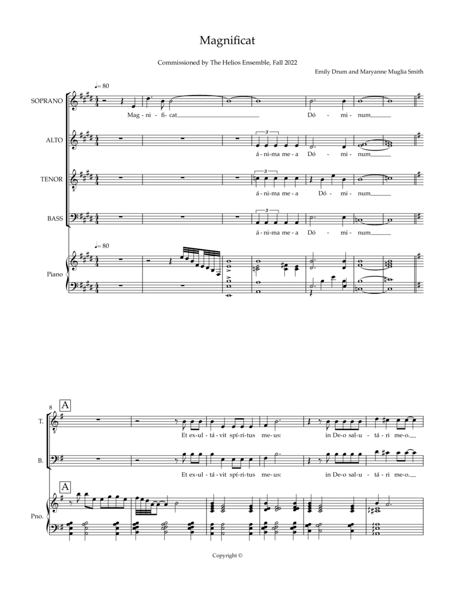 Magnificat Divisi scores gallery preview page 1
