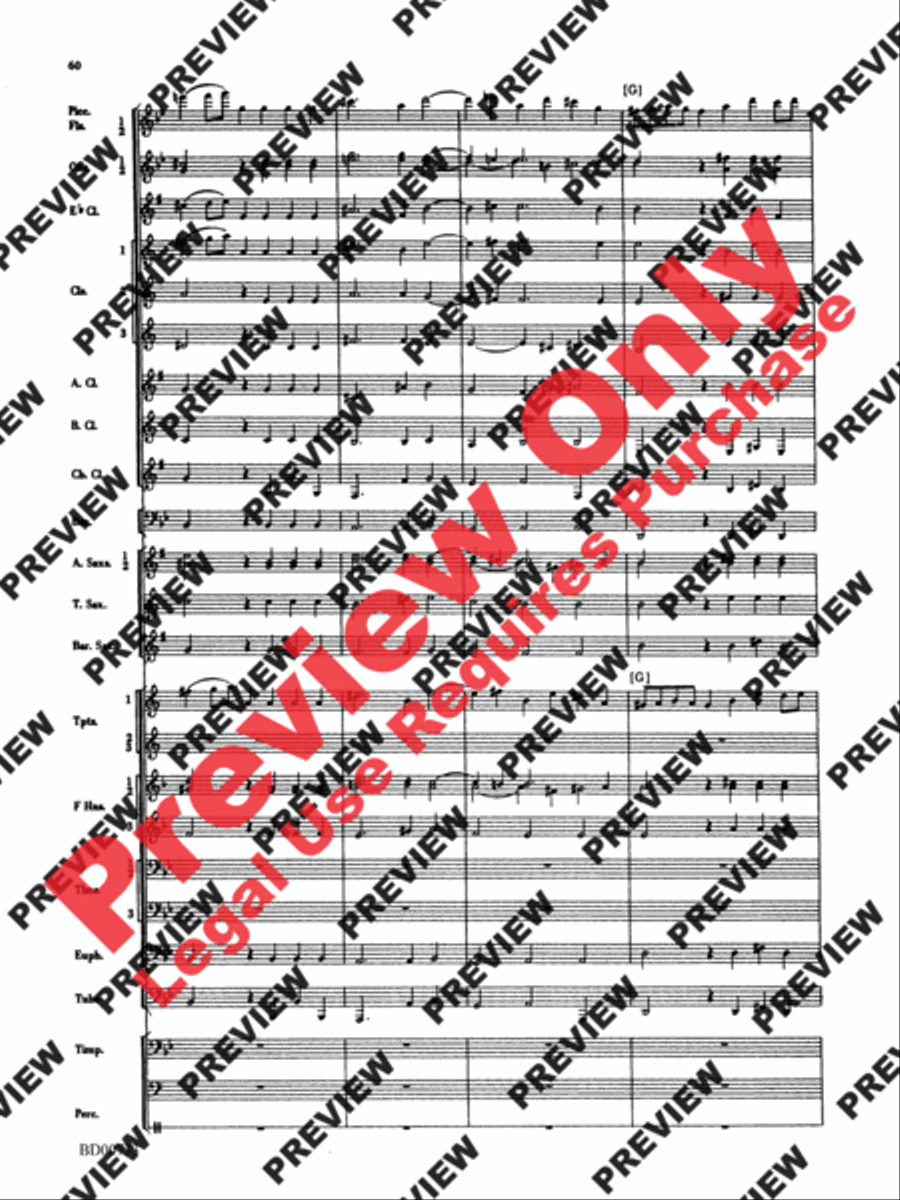 Water Music Suite Concert Band scores gallery preview page 60