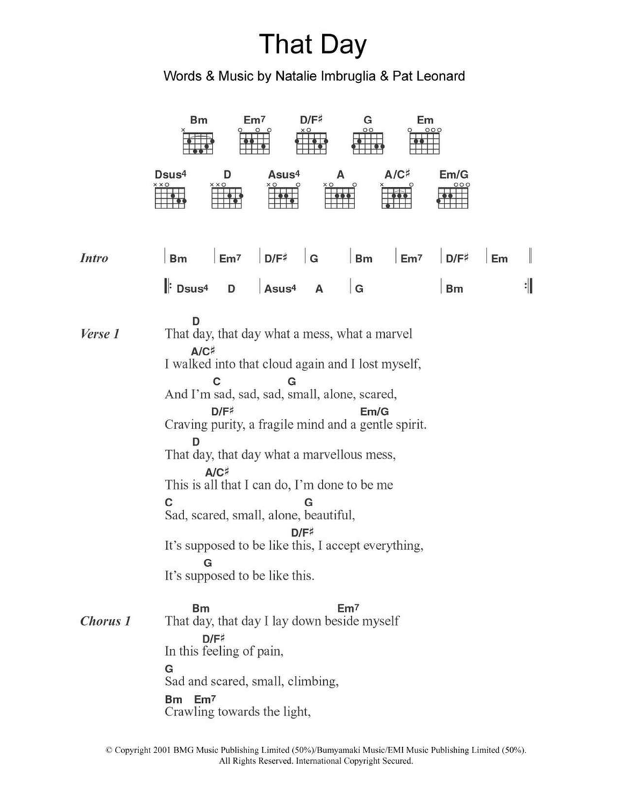 That Day Acoustic Guitar scores gallery preview page 1