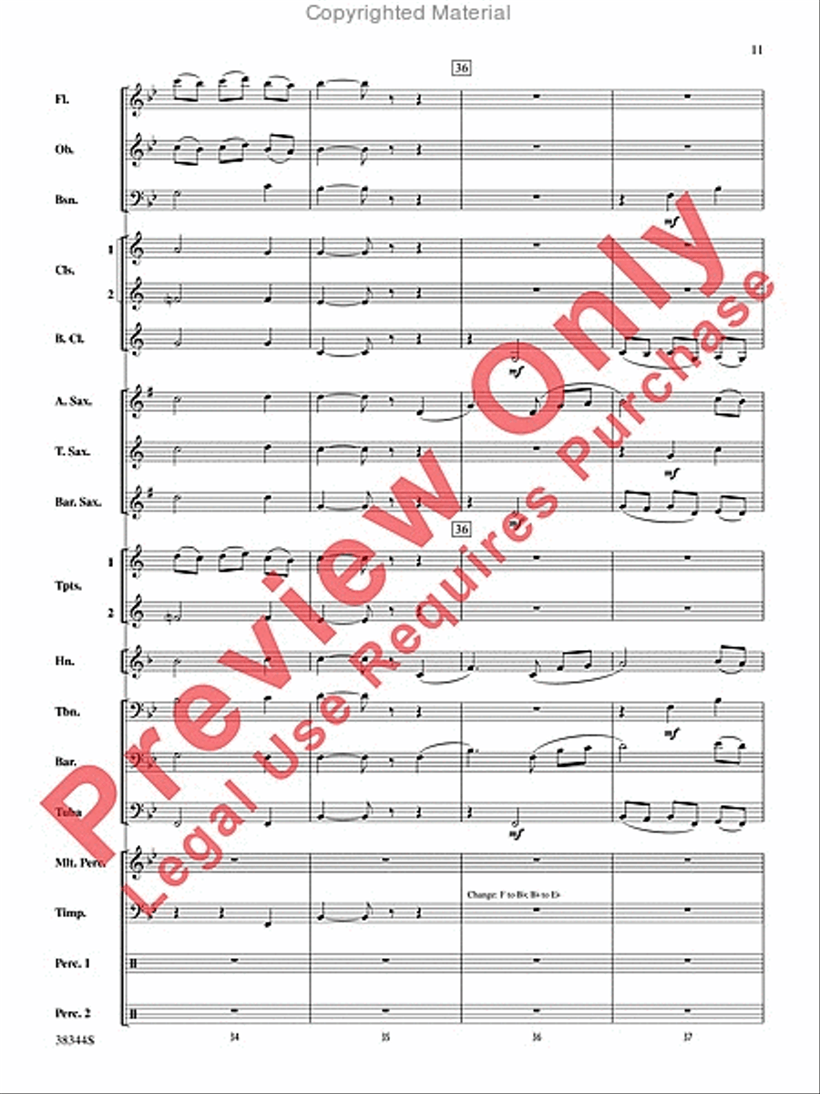 Armenian Dances, Part 1, Selections from Concert Band scores gallery preview page 12