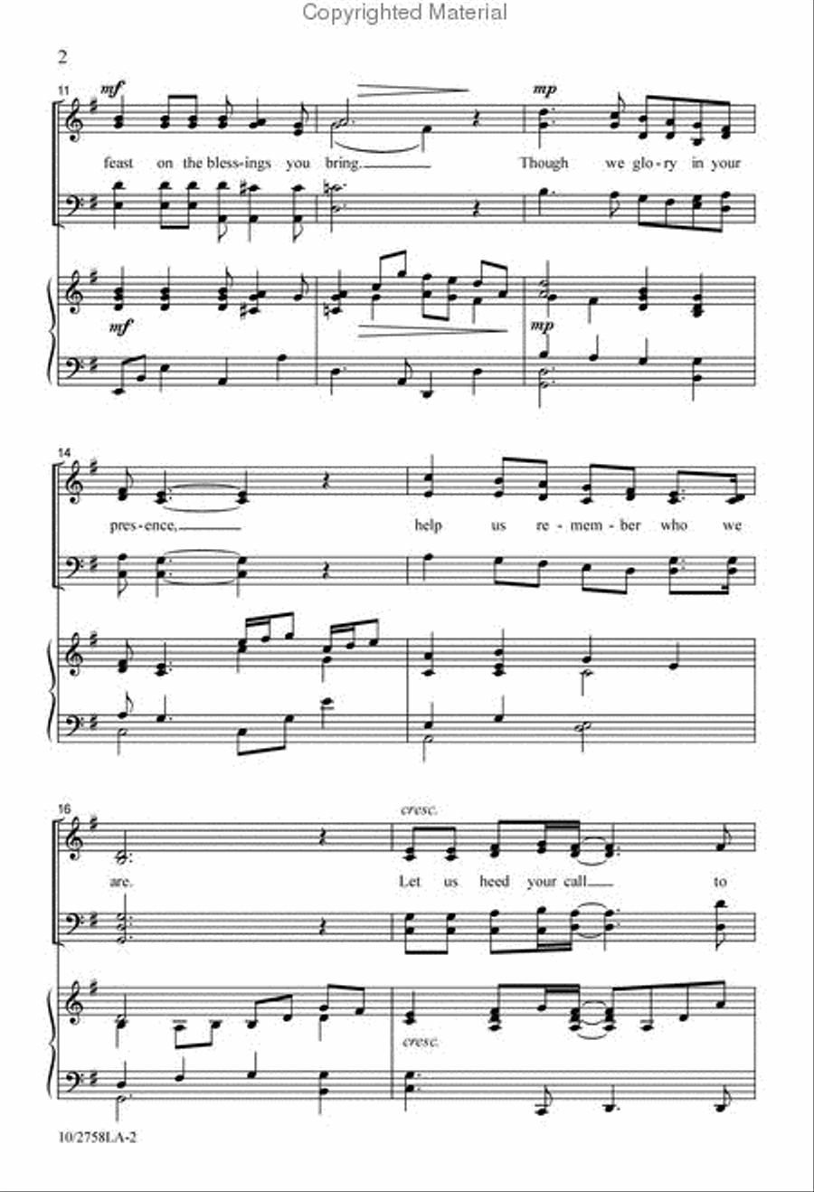 Church Without Walls 4-Part scores gallery preview page 3
