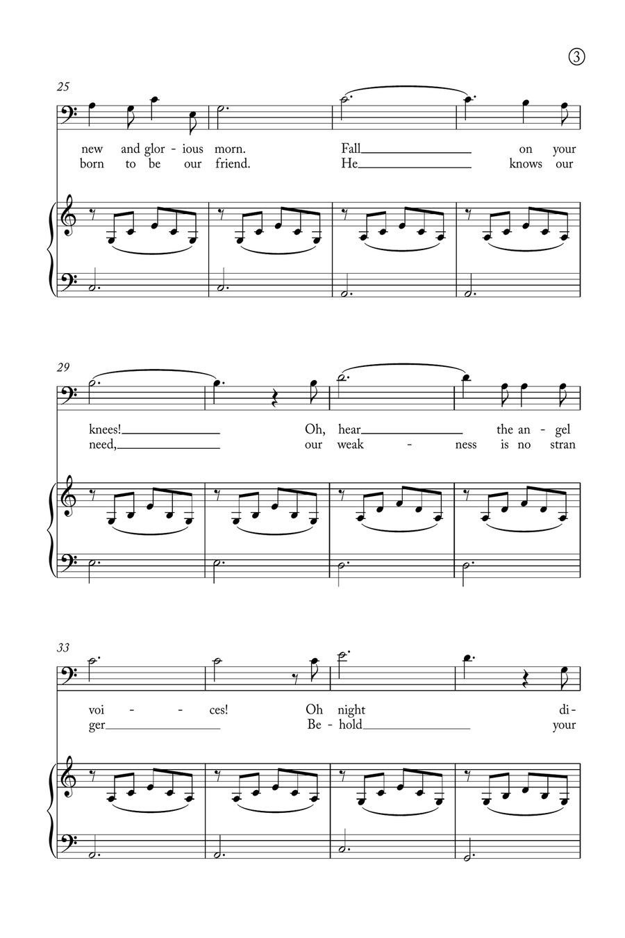 Oh Holy night Voice scores gallery preview page 3