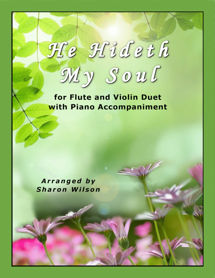 He Hideth My Soul (for Flute and Violin Duet with Piano Accompaniment) Flute scores gallery preview page 1