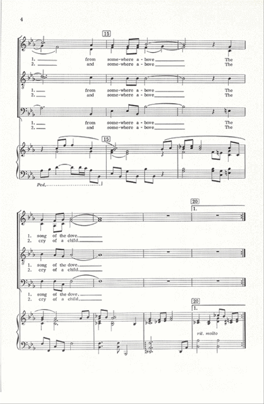 Song of the Dove Song of the Dove Divisi scores gallery preview page 4