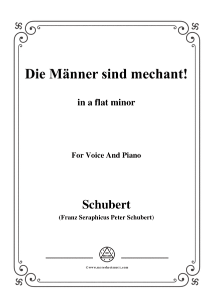 Schubert-Die Männer sind mechant!,in a flat minor,Op.95 No.3,for Voice and Piano image number null