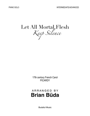Book cover for Let All Mortal Flesh Keep Silence - Piano solo