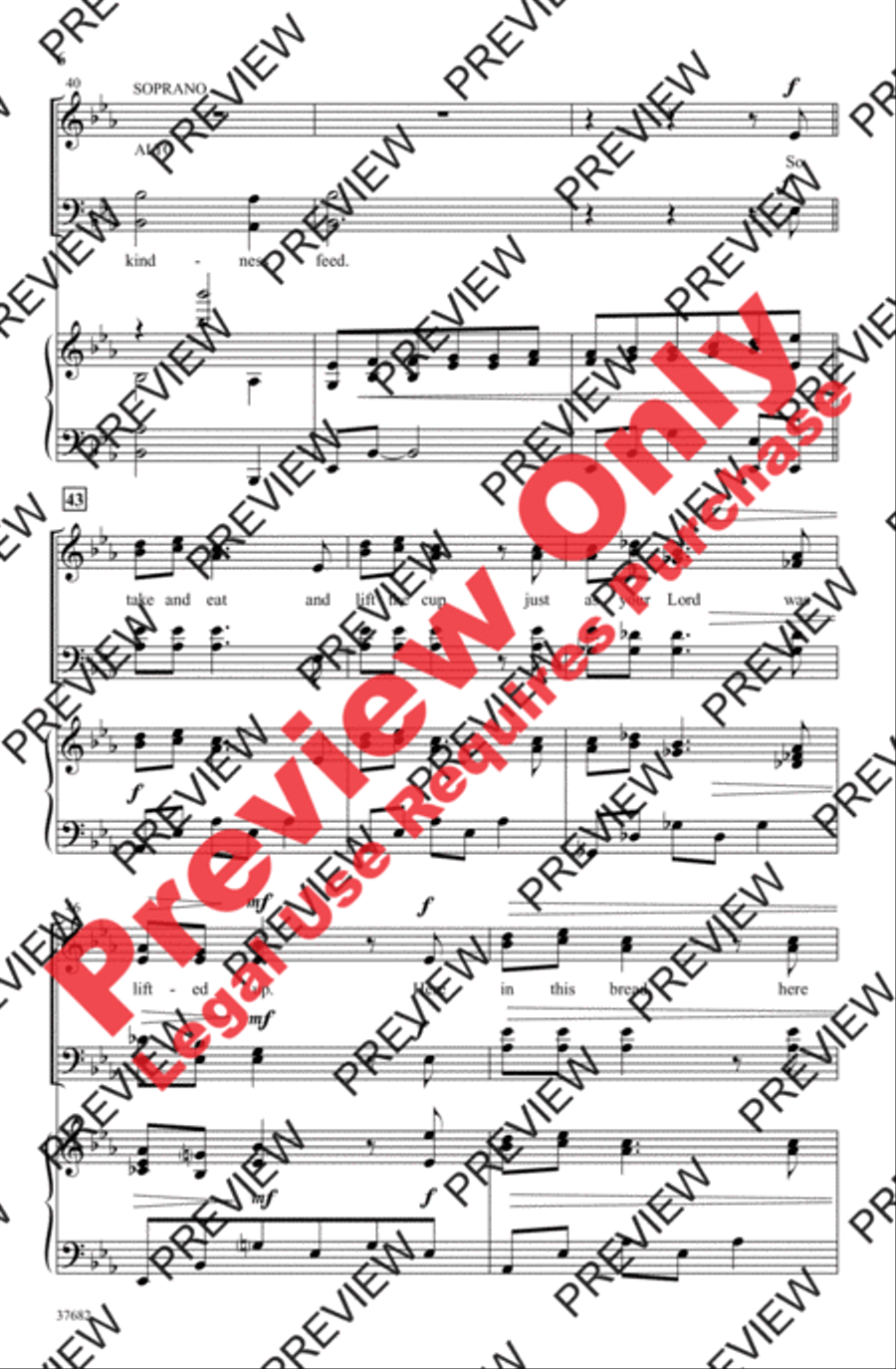 Come and Dine 4-Part scores gallery preview page 6