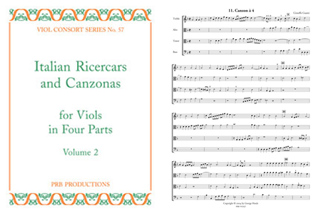 Italian Ricercars & Canzonas a4, Volume 2 (score and 6 part set)