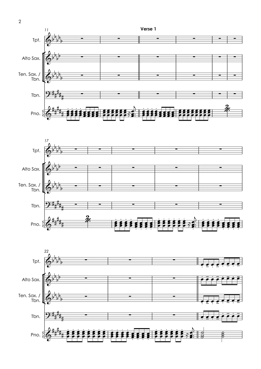 I Need A Dollar I Need A Dollar Small Ensemble scores gallery preview page 4