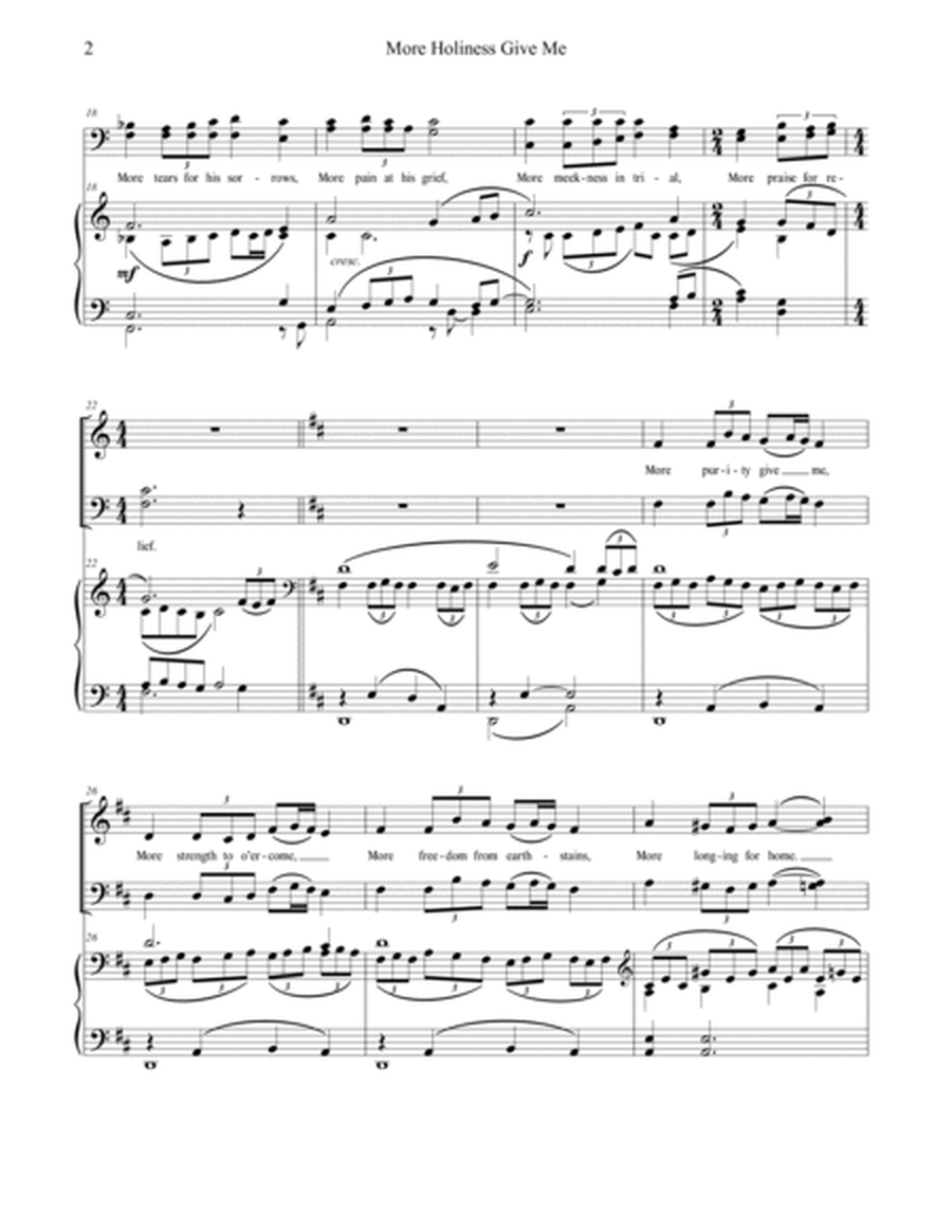 More Holiness Give Me for SATB Choir & Piano image number null