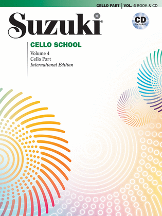 Book cover for Suzuki Cello School, Volume 4