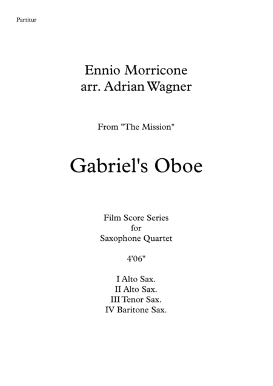 Gabriel's Oboe Woodwind Ensemble scores gallery preview page 2