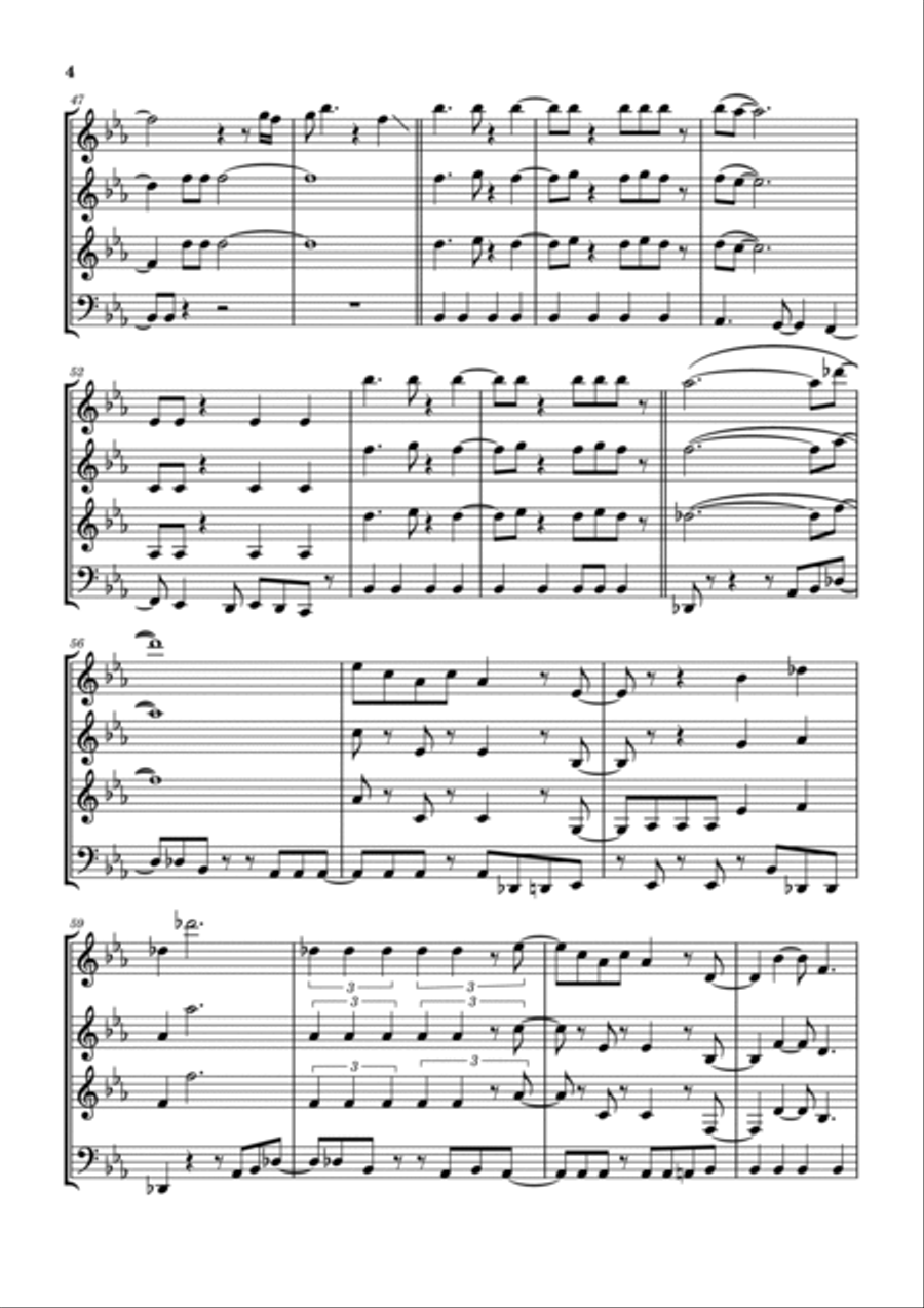 Shout It Out Loud Woodwind Quartet scores gallery preview page 5