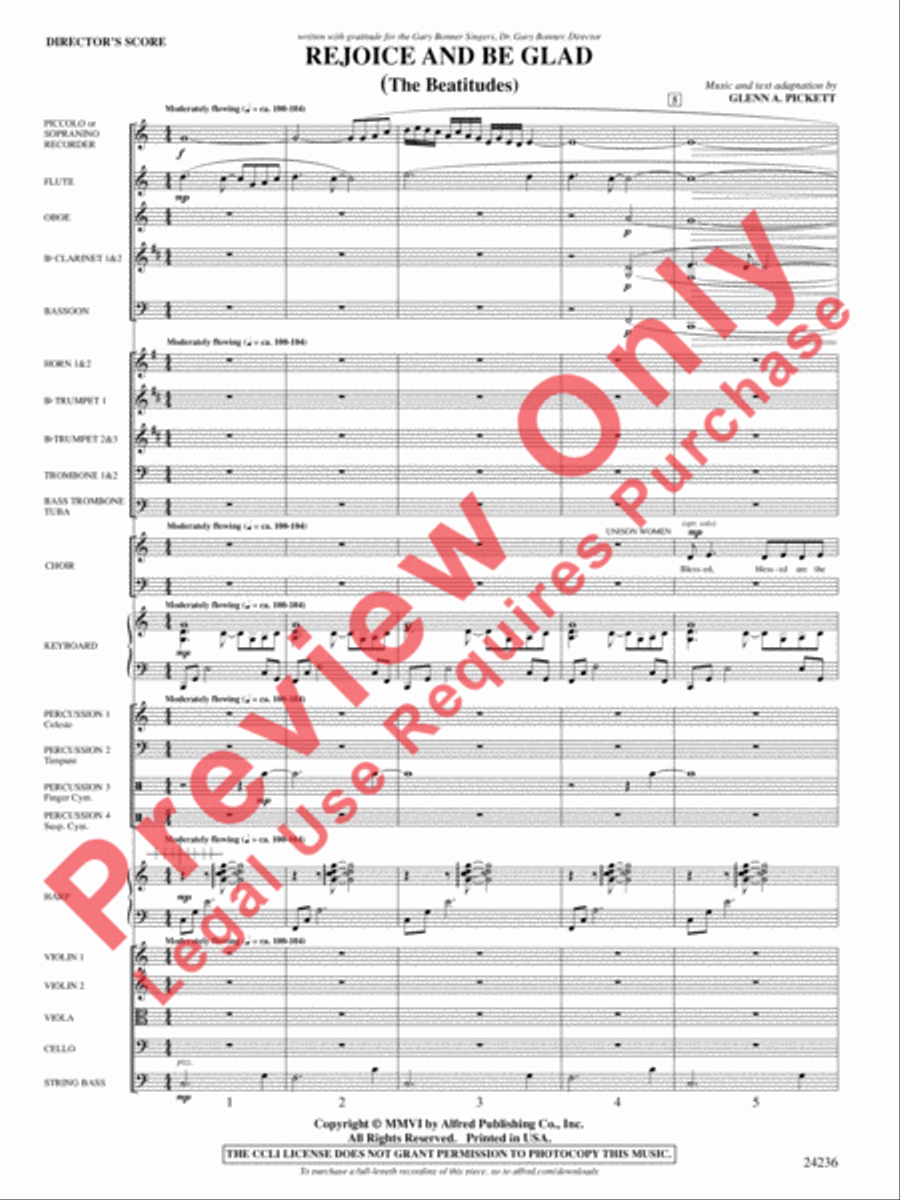Rejoice and Be Glad Rejoice and Be Glad Choir scores gallery preview page 2