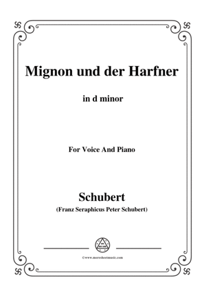 Schubert-Mignon und der Harfner (duet),in d minor,for Voice&Piano