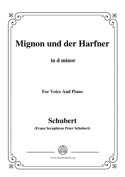 Schubert-Mignon und der Harfner (duet),in d minor,for Voice&Piano image number null