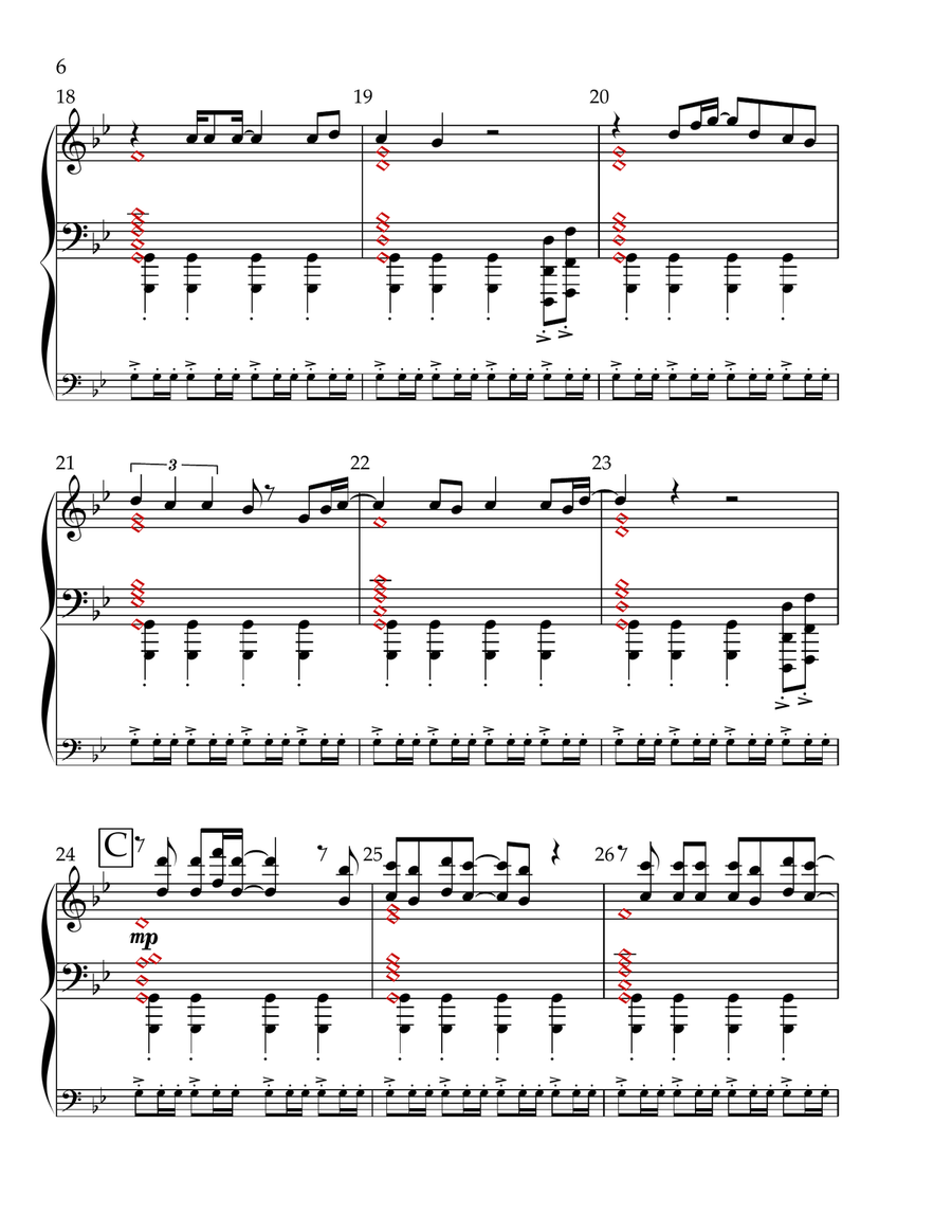 Eye Of The Tiger Handbell Choir scores gallery preview page 6