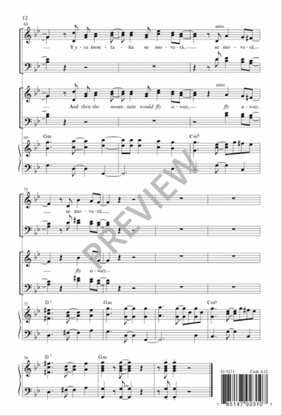 Si Tuvieras Fe / If You Had Faith 4-Part scores gallery preview page 13