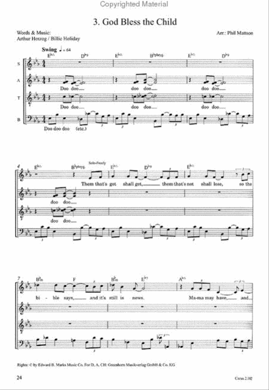 A Jazzy Dozen - Arrangements for Jazz and Pop Choir Choir scores gallery preview page 4