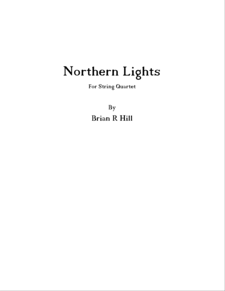 Northern Lights String Quartet scores gallery preview page 2
