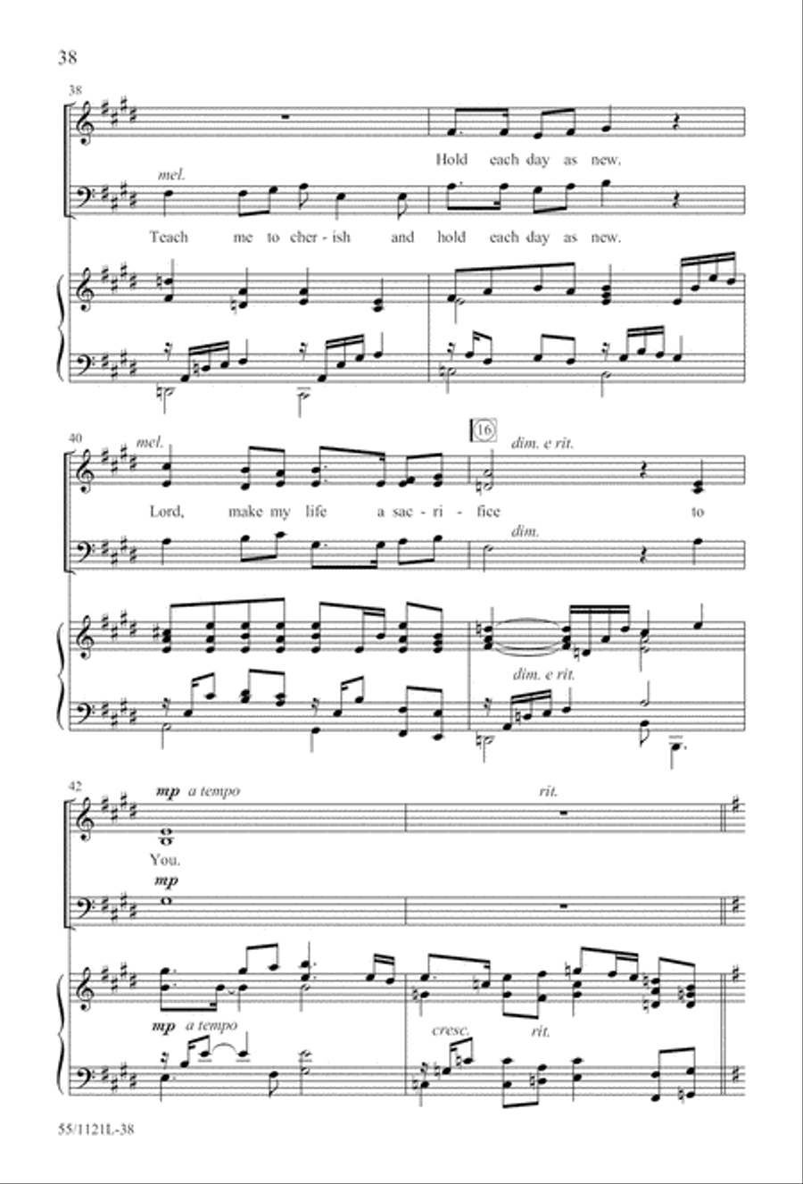 Touched by the Christ Touched by the Christ 3-Part scores gallery preview page 39