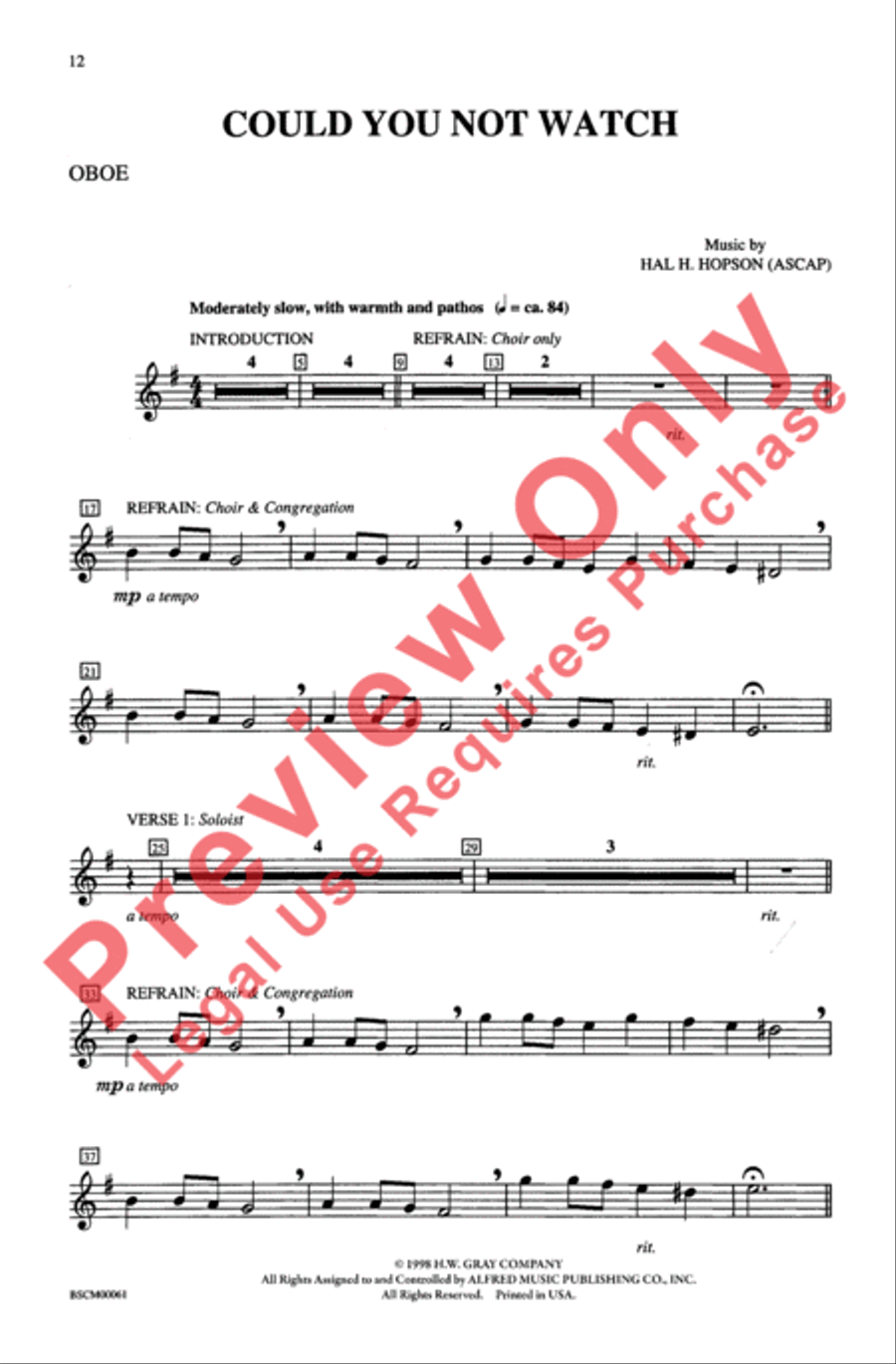 Could You Not Watch 4-Part scores gallery preview page 11
