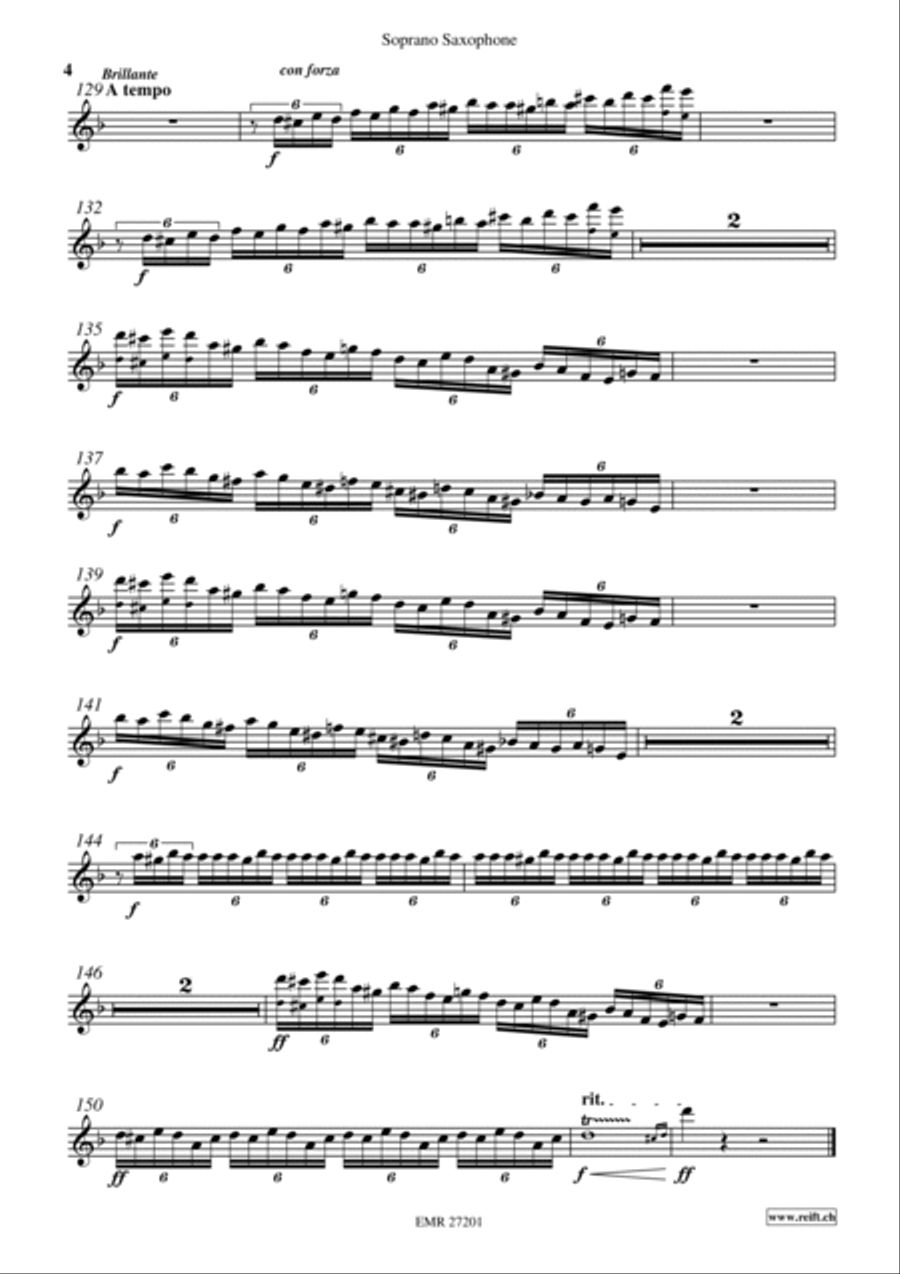 Elegie Elegie Soprano Saxophone scores gallery preview page 5