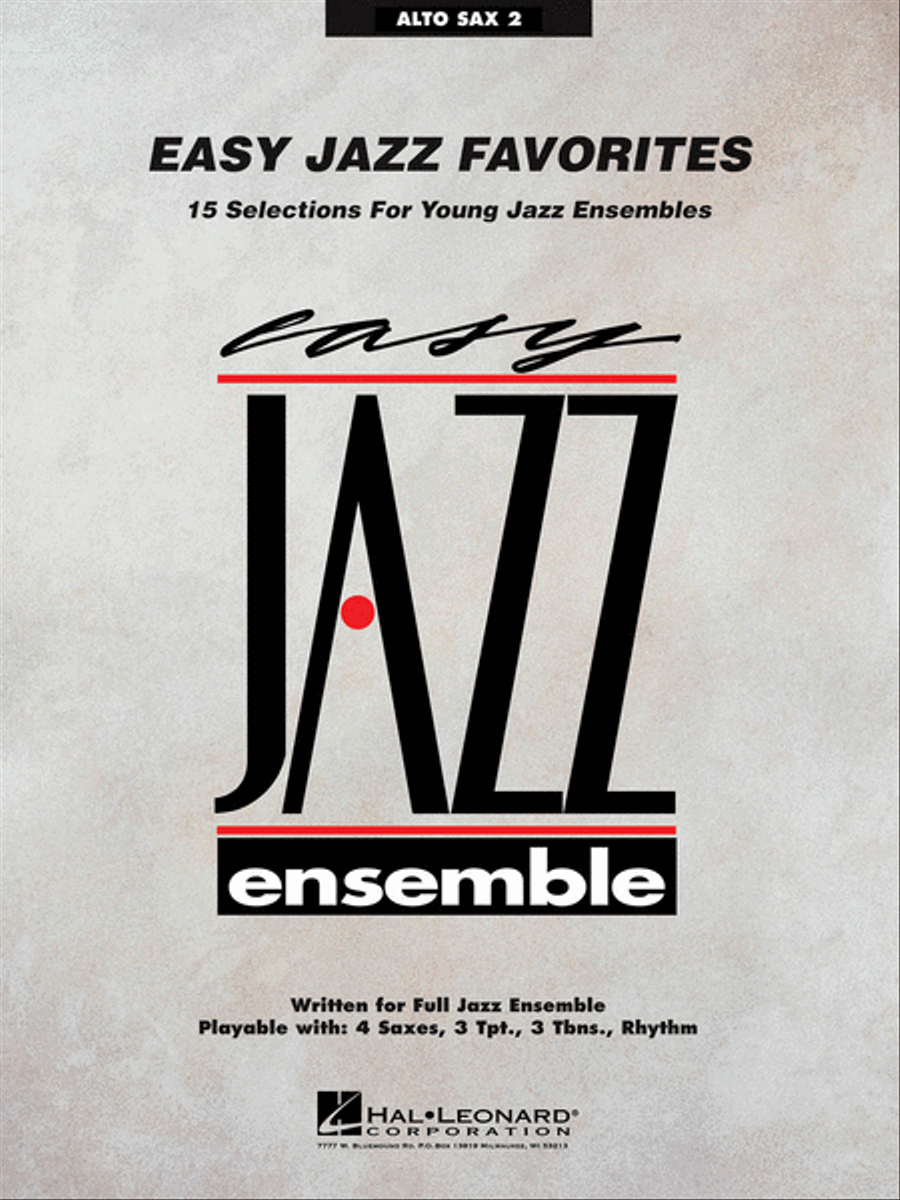 Easy Jazz Favorites – Alto Sax 2 Jazz Ensemble scores gallery preview page 1