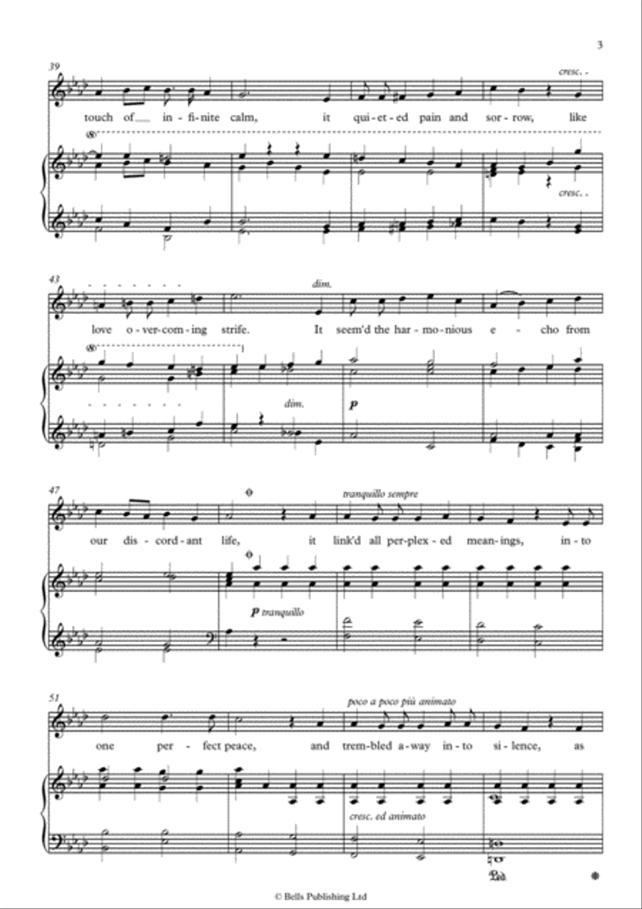 The Lost Chord (A-flat Major) Voice Solo scores gallery preview page 3