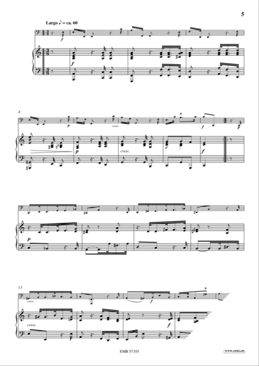 Sonata No. 1 Trombone scores gallery preview page 6