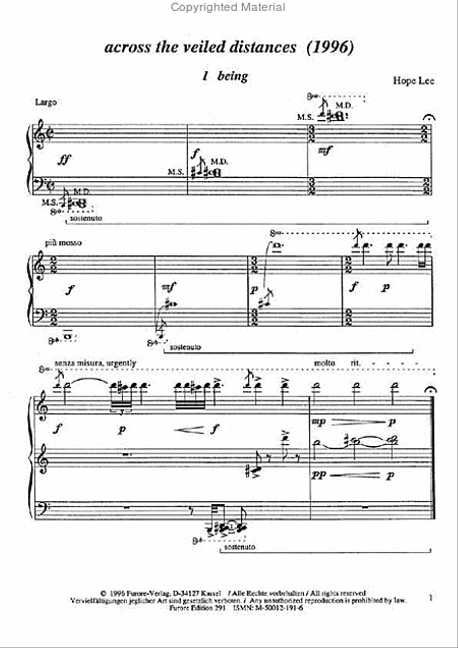 Across the veiled distances Harpsichord scores gallery preview page 2