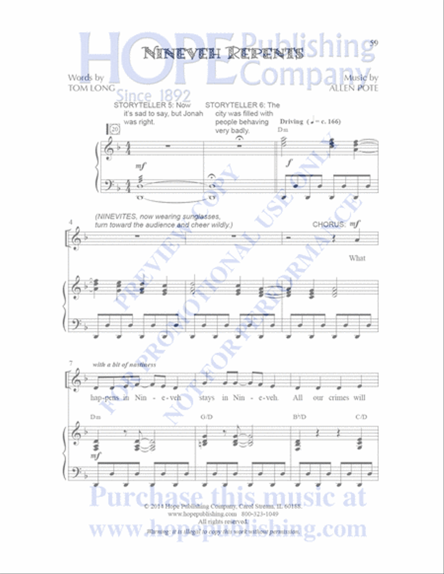 Sailor's Bible Children's Choir scores gallery preview page 60