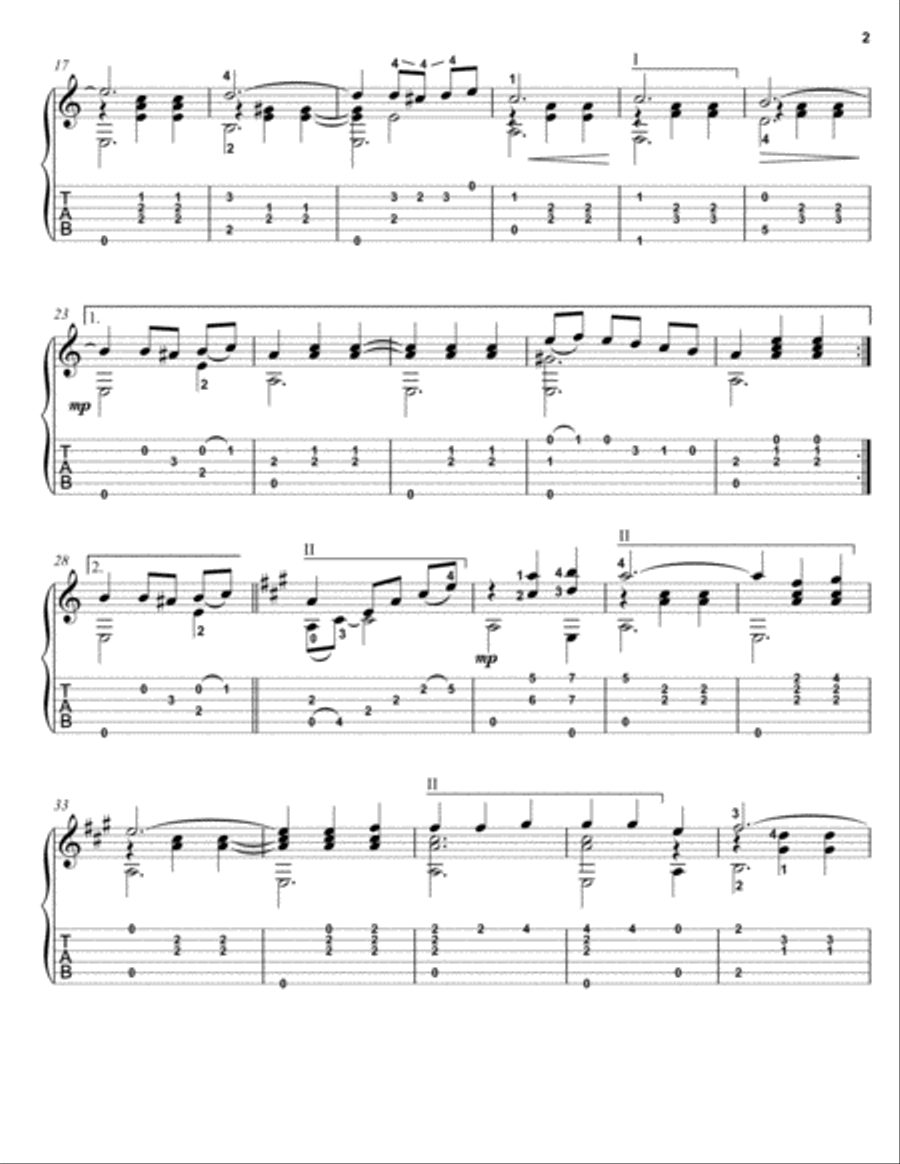 Marie ah Marie neapolitan guitar solo fingerstyle Marie ah Marie neapolitan guitar solo fingerstyle Acoustic Guitar scores gallery preview page 2
