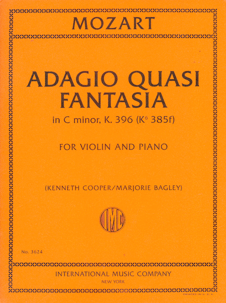  Adagio Quasi Fantasia in C minor, K. 396