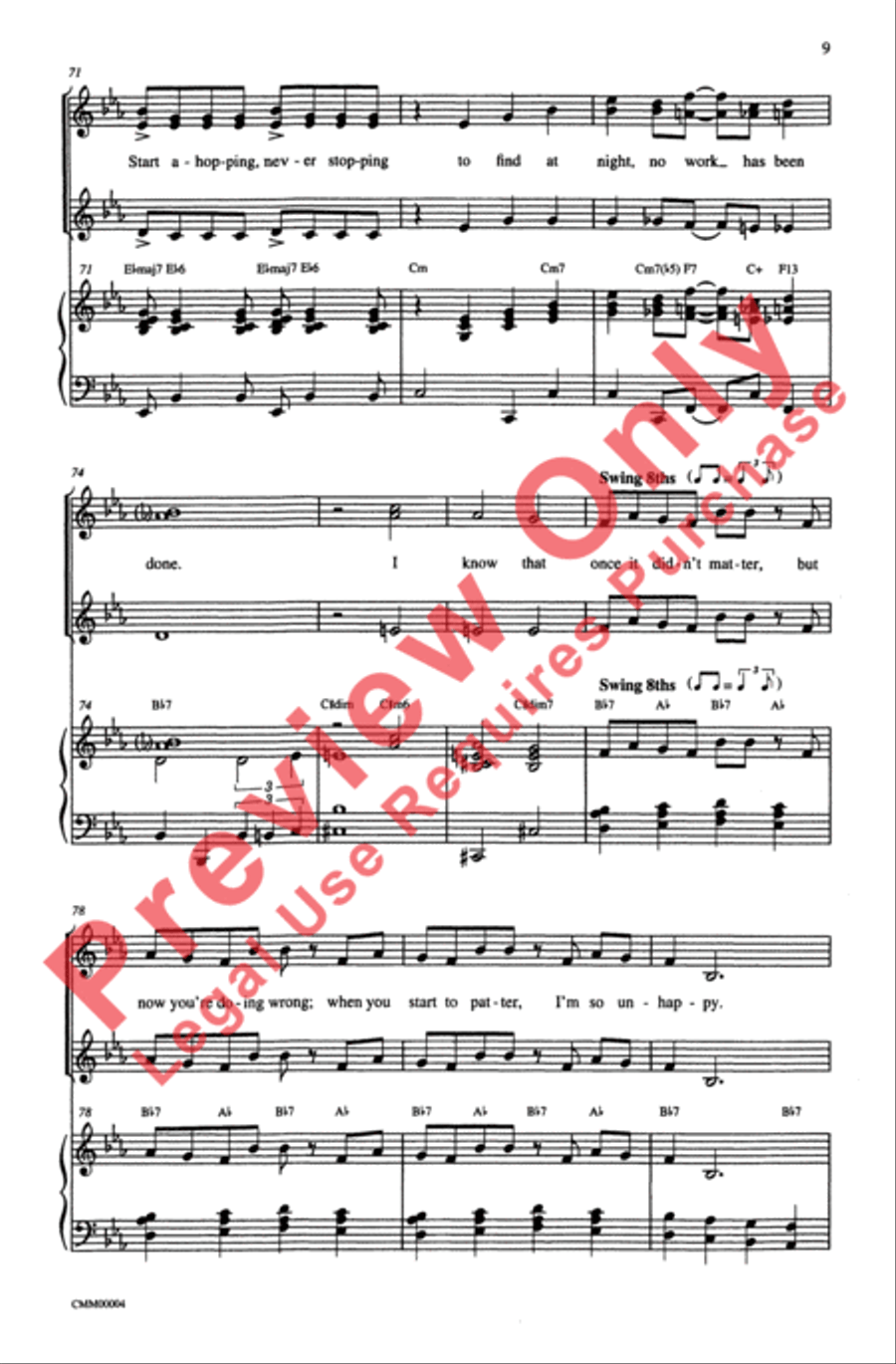 George Gershwin Medley George Gershwin Medley SSA scores gallery preview page 9
