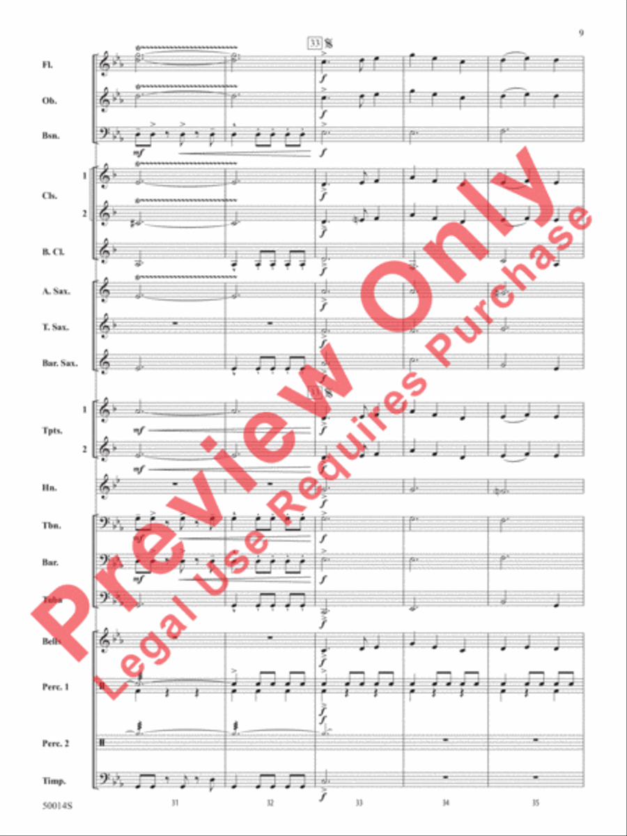 Release the Kraken! Release the Kraken! Concert Band scores gallery preview page 10
