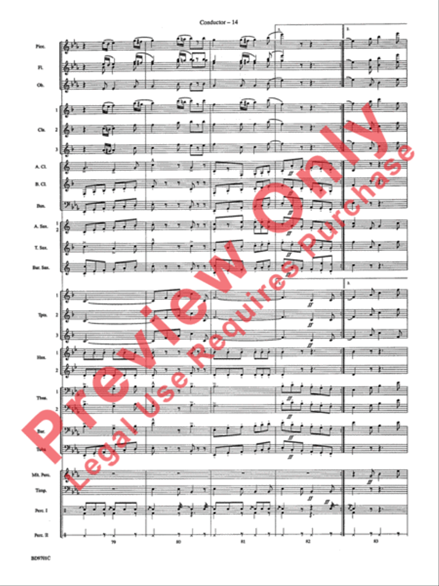 Semper Fidelis Concert Band scores gallery preview page 17