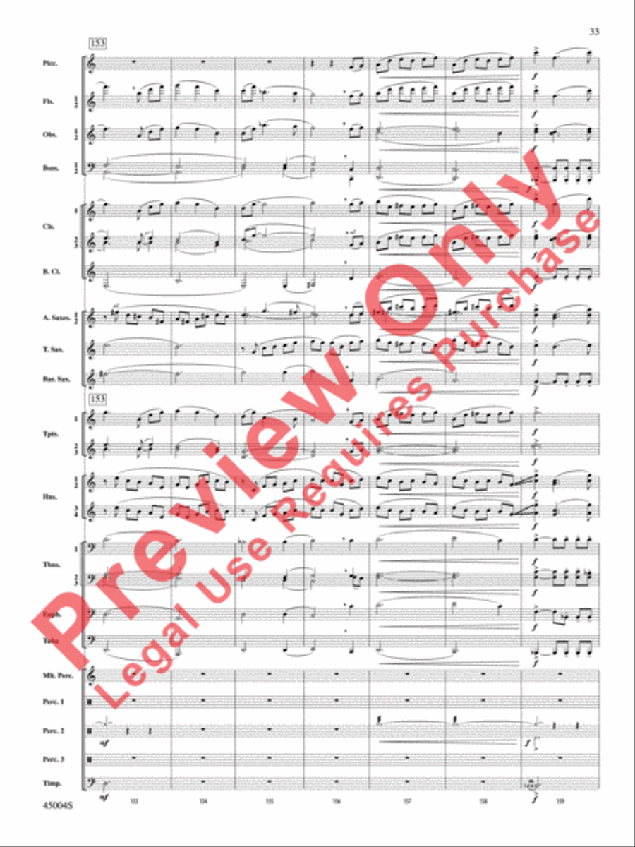 Red Rock Mountain Concert Band scores gallery preview page 34