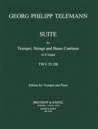 Book cover for Suite in D major TWV 55:D8
