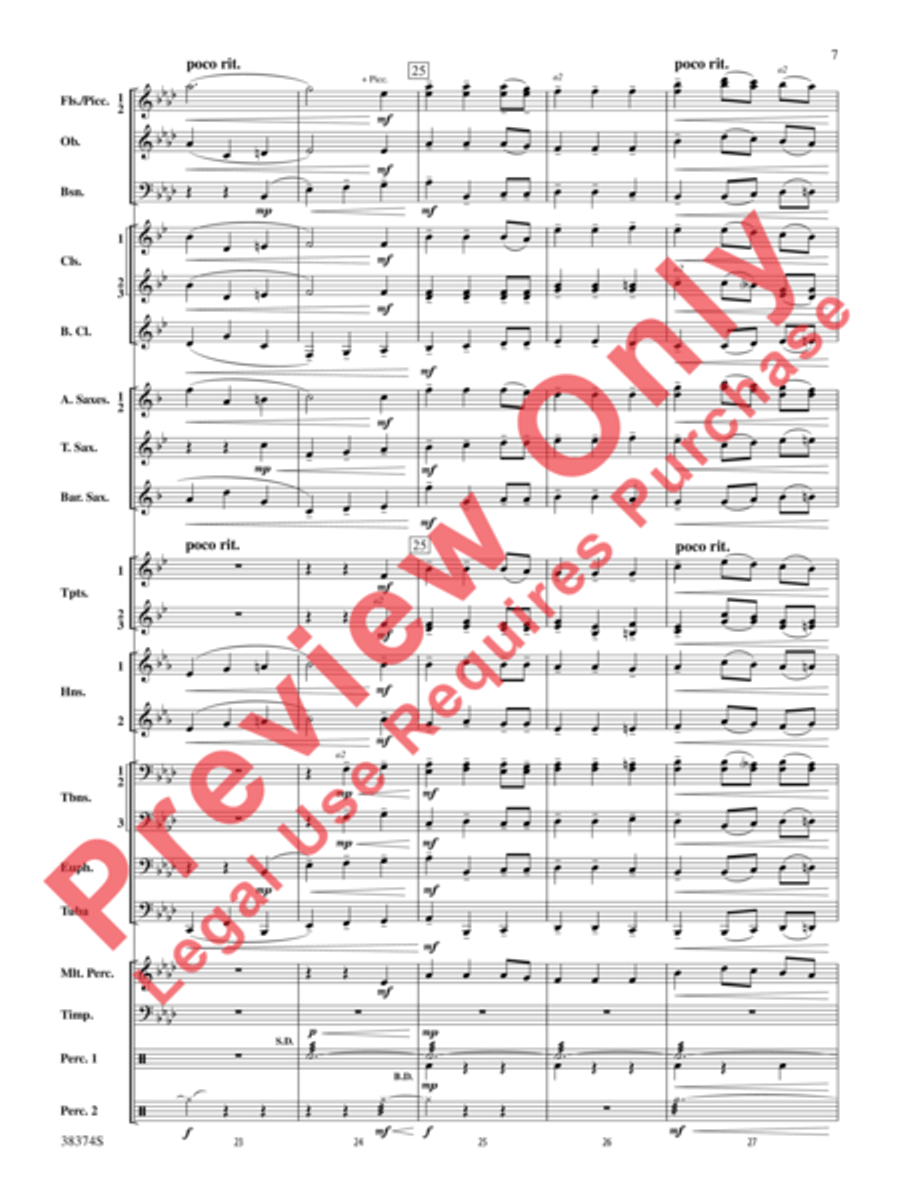 The Star-Spangled Banner Concert Band scores gallery preview page 7