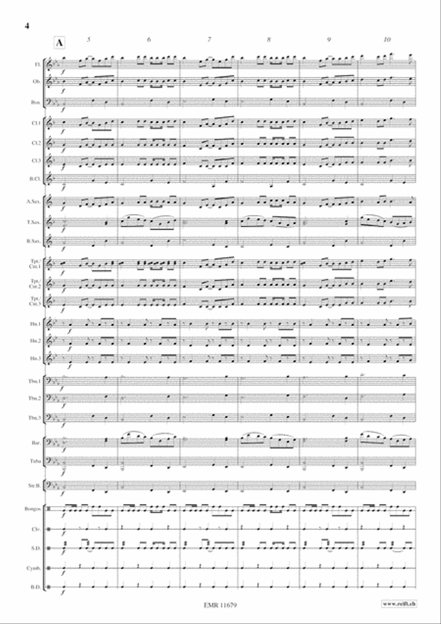 Beguine Concert Band scores gallery preview page 5
