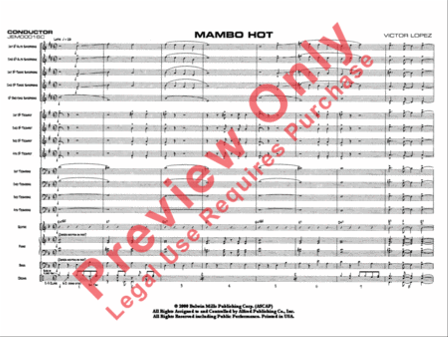 Mambo Hot Jazz Ensemble scores gallery preview page 3